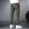 New Men's Fashion Multi-pocket Drawstring Overalls Elastic Loose Outdoor Versatile