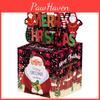 Christmas Gift Santa Container Cartoon Design Reinforced Cover Events Holiday