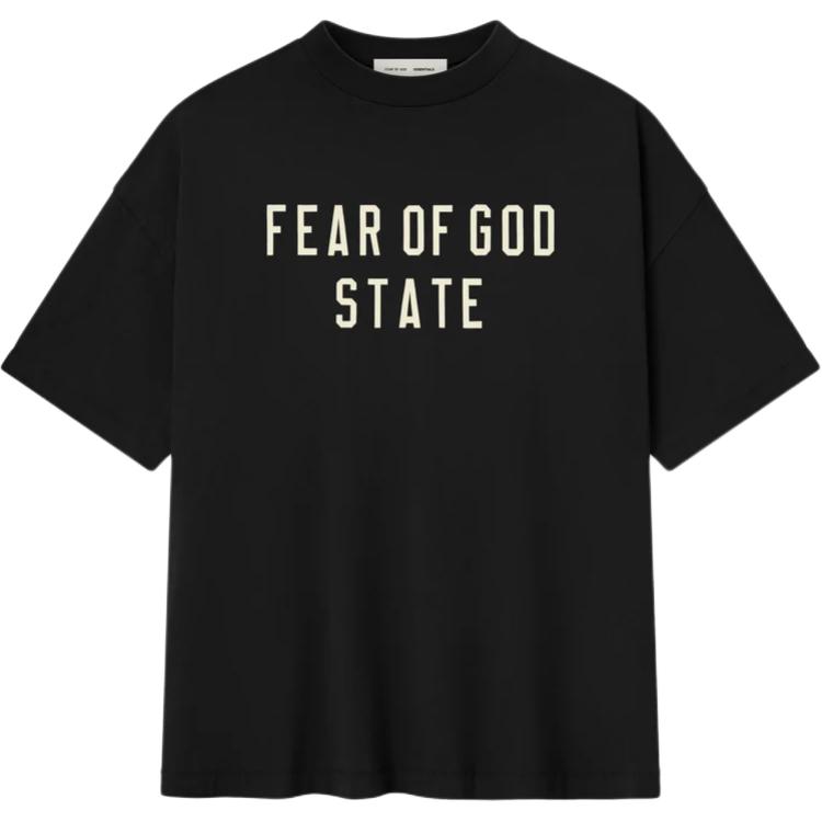 

Fear of God Essentials 90s Fit T-Shirt Jet Black Unisex Tops 125SP254470F S