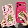 Cartoon Weihnachtsbaum Handyhülle für iPhone Air 16e 17 16 15 Pro Max 14 13 Pro Max 17 12 11 Stoßfeste Weiche Silikonhülle