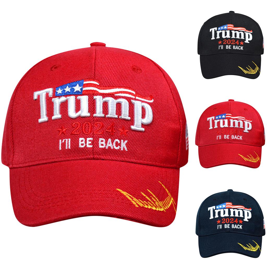 2024 Campaign Hat Flag Of The United States Embroidery Adjustable Hat For Men And Women