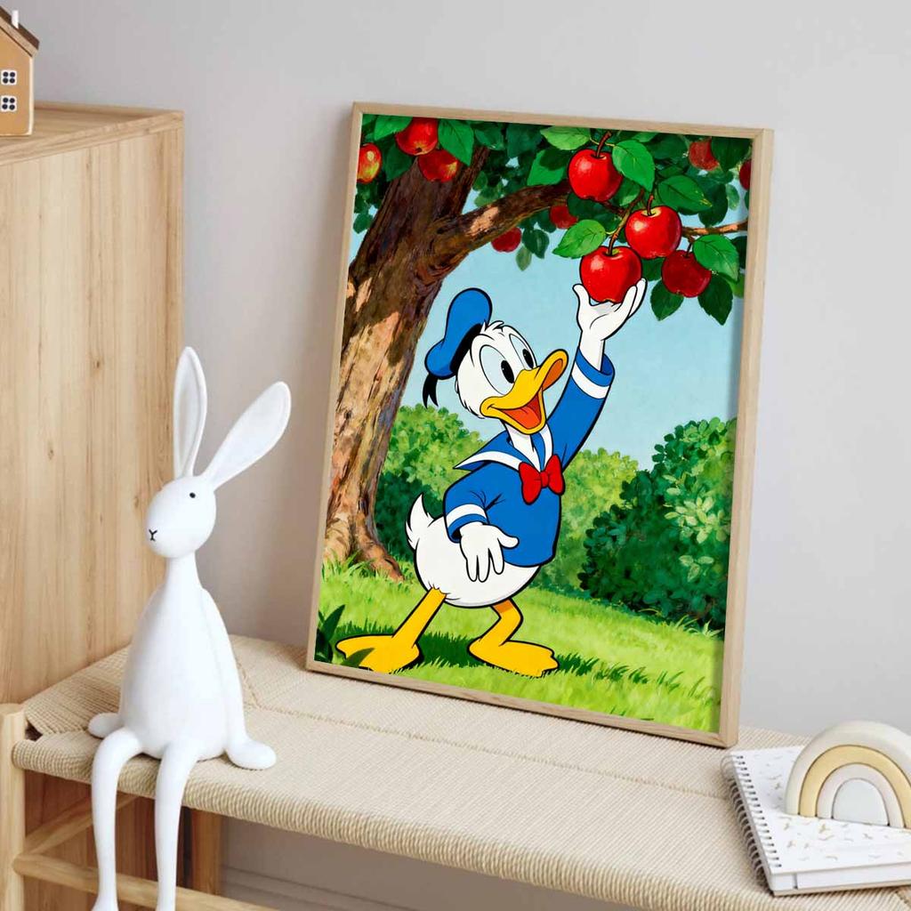Disney Donald Duck picking apples 5D handmade diy diamond painting kit, home wall decoration