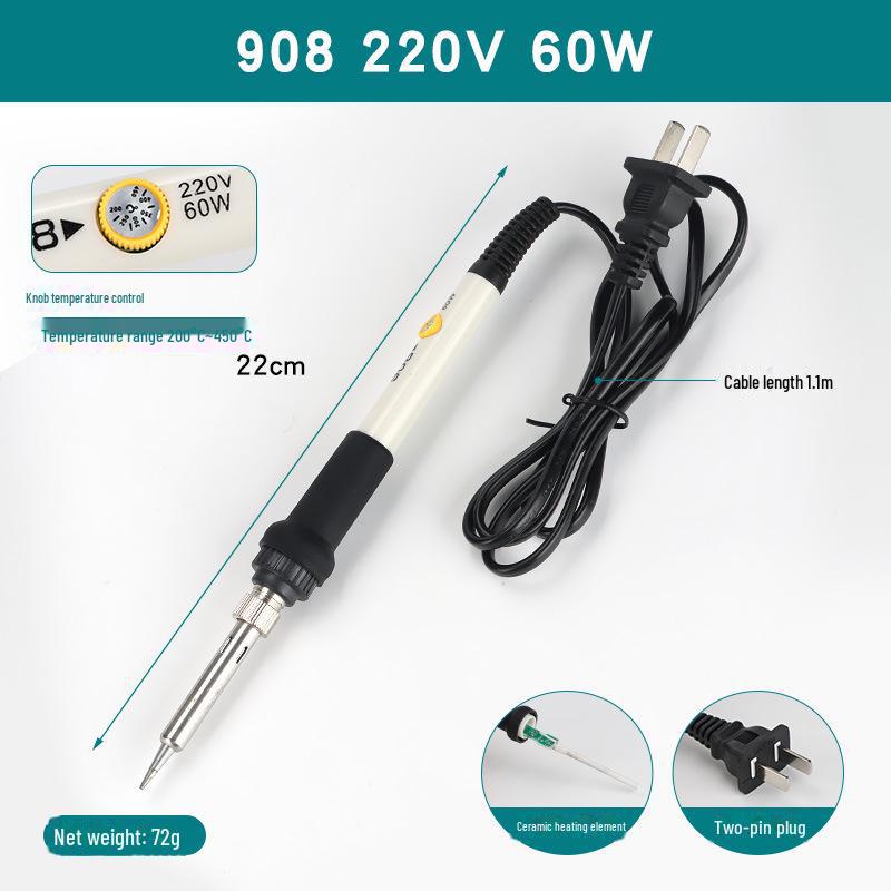 80W Constant Temperature Electric Soldering Iron with Digital Display - Household Electronic Welding Repair Tool
