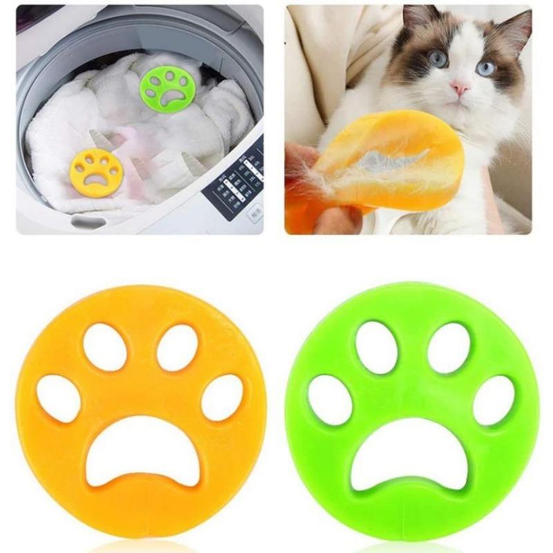 1Pcs Pet Fur Remover Pet Hair Removal Silicone Hair Stick Clothing Duster Pet Hair Holder Hair Sticky Pad Laundry Ball
