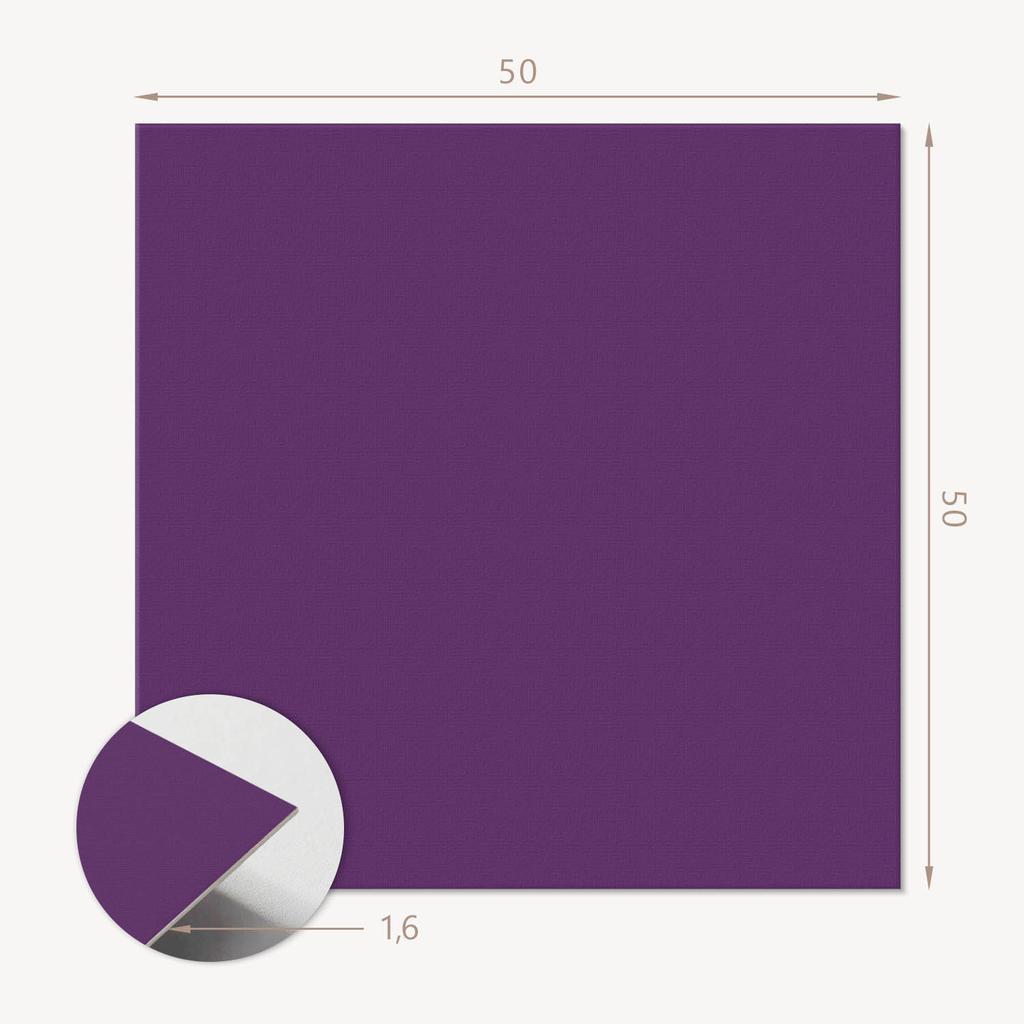 Set of vinyl tiles with a motif for the bedroom, purple color, 4x50x50 cm