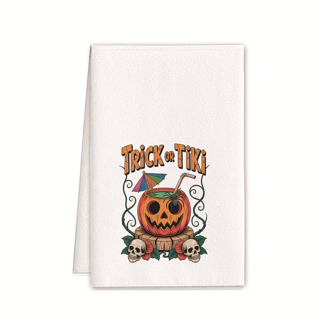 Halloween Towel Ornament Gift Microfiber Printing Kitchen Towel Special Dish Towel Rag