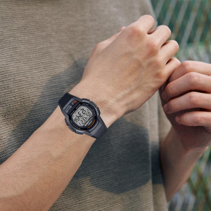 Casio YOUTH Series - Disc Digital Display, Waterproof and Shockproof, New Movement, Quartz Movement, Resin Strap, Japanese and Korean WS-1000H-1A