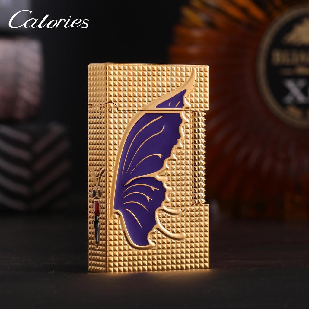 Calories Langsheng High-End Creative Butterfly-Inspired Brass Flint Lighter