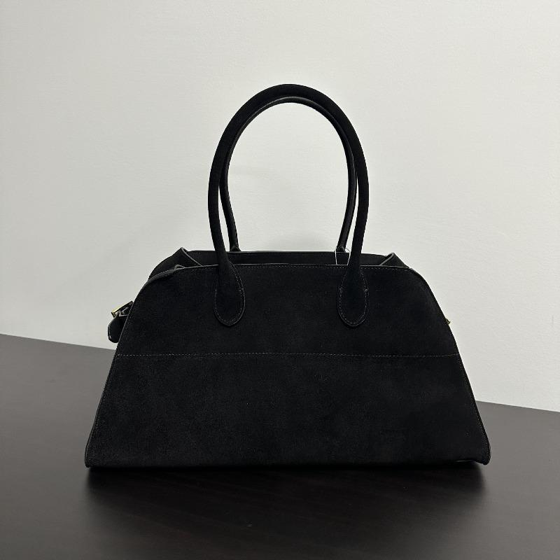 Frosted Cowhide Handbag, Genuine Leather Tote Bag, Large-capacity Commuter Bag, Slack Underarm Bag, Shoulder Messenger Bag, Women
