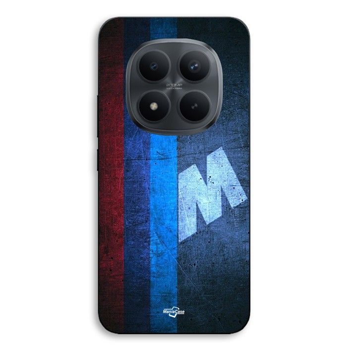 Handyhülle - MANIACASE - Xiaomi Redmi Note 15 Pro 5G - Silikon TPU - Schwarz - BMW M Vintage