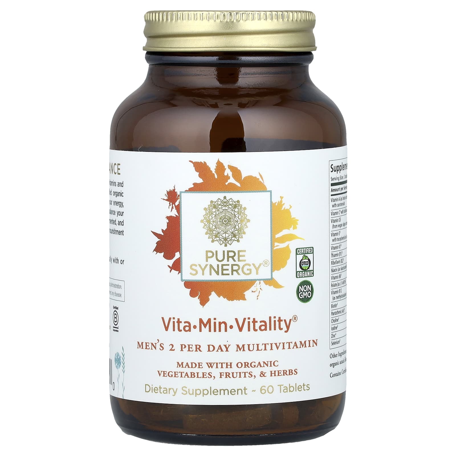 

Vita-Min-Vitality®, Men s 2-Per-Day Multivitamin, 60 Tablets