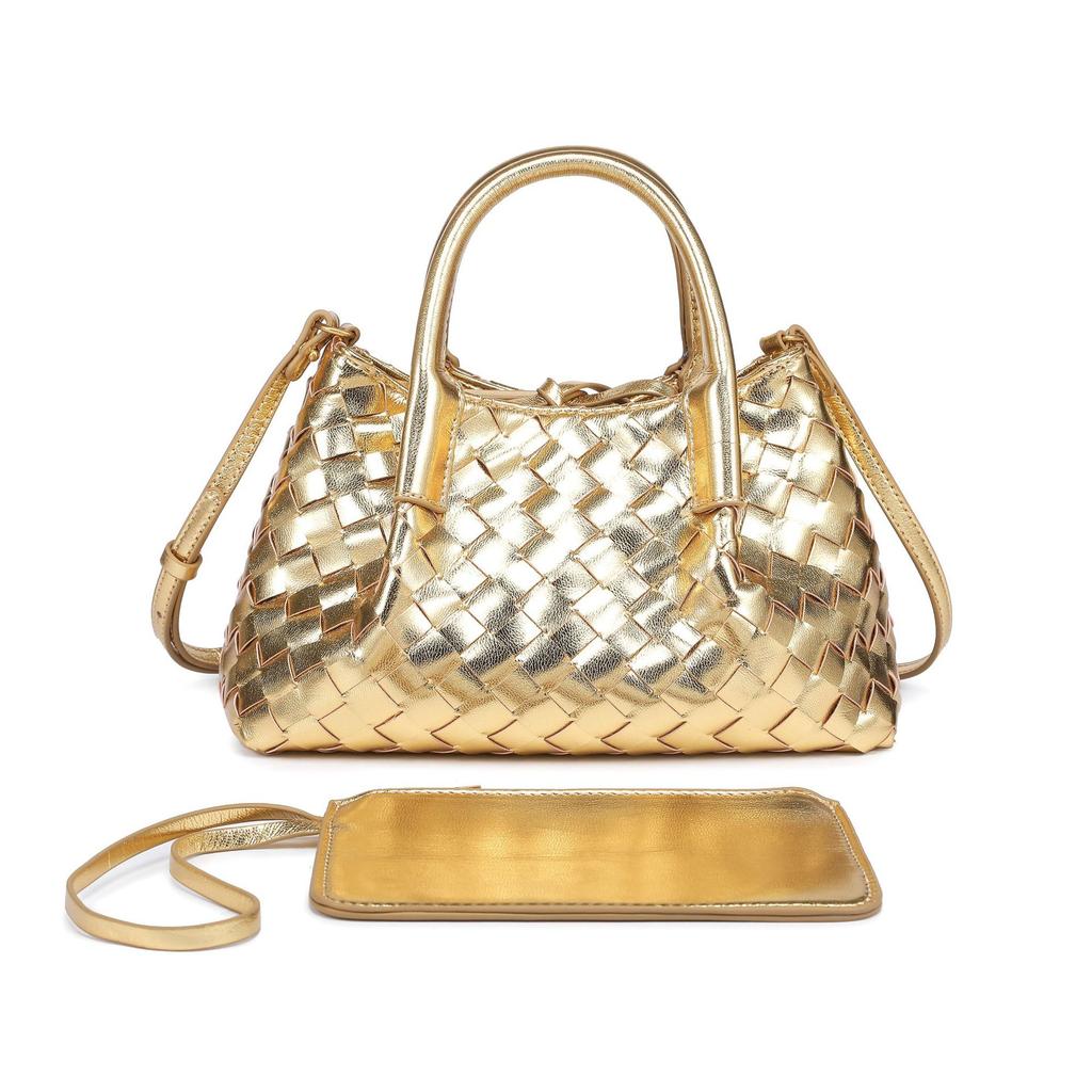 Guangzhou Shiling Double-Sided Available Hand-Woven Portable Vegetable Basket Casual Versatile Messenger Bag