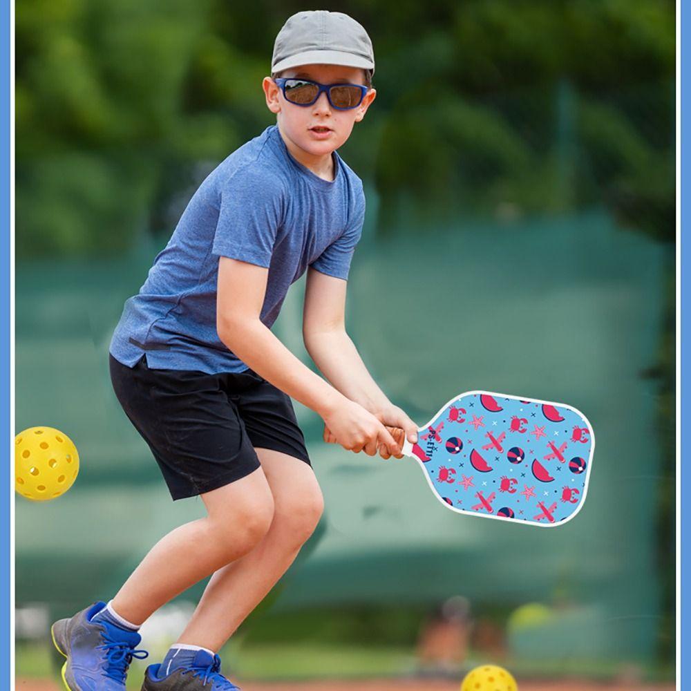 Conjunto de Raquete Infantil Núcleo Favo de Mel Squash Leve Nova Raquete de Pickleball Presentes para Crianças