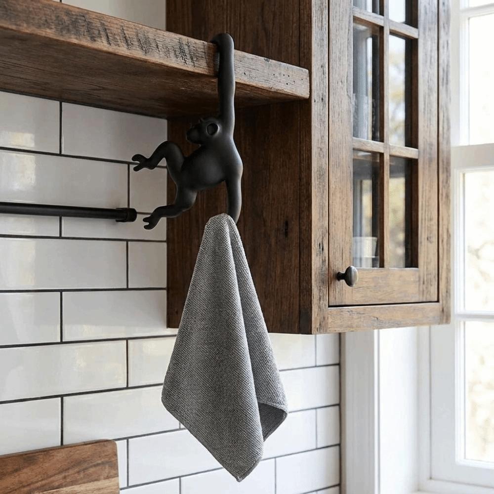 3D Printed Banana Hook Plastic Key Hanger Multi-functional Monkey Shaped Wall Hook Living Room