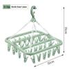 Windproof Folding Hanger with 32 Clips - Multifunctional Drying Rack for Socks and Clothes