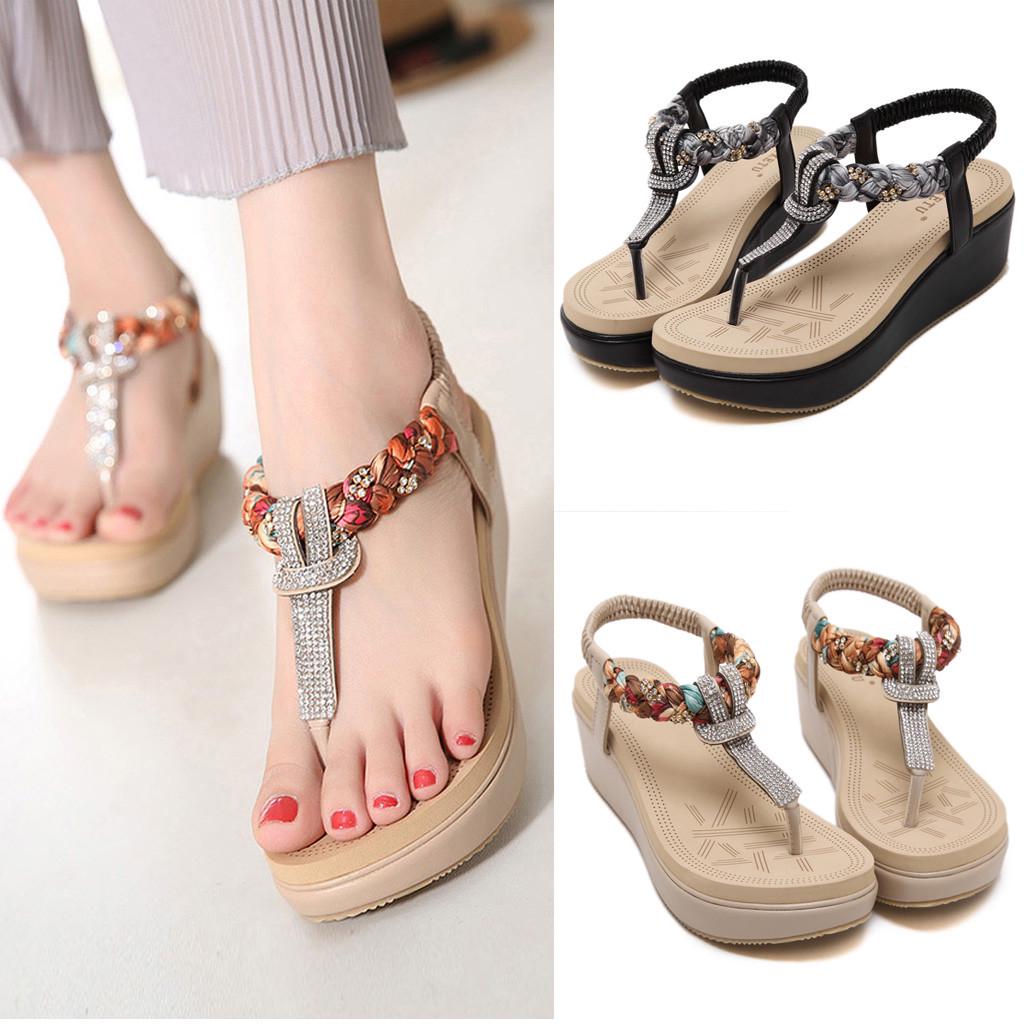 

Ретро-модные женские туфли на танкетке на плоской подошве, сандалии с открытым носком