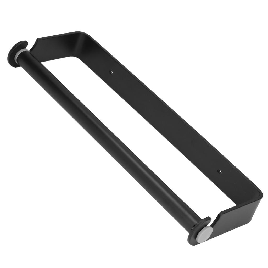 32cm Toilet Paper Holder Wall Mounted Toilet Tissue Roll Holders for Bathroom Kitchen Matte Black