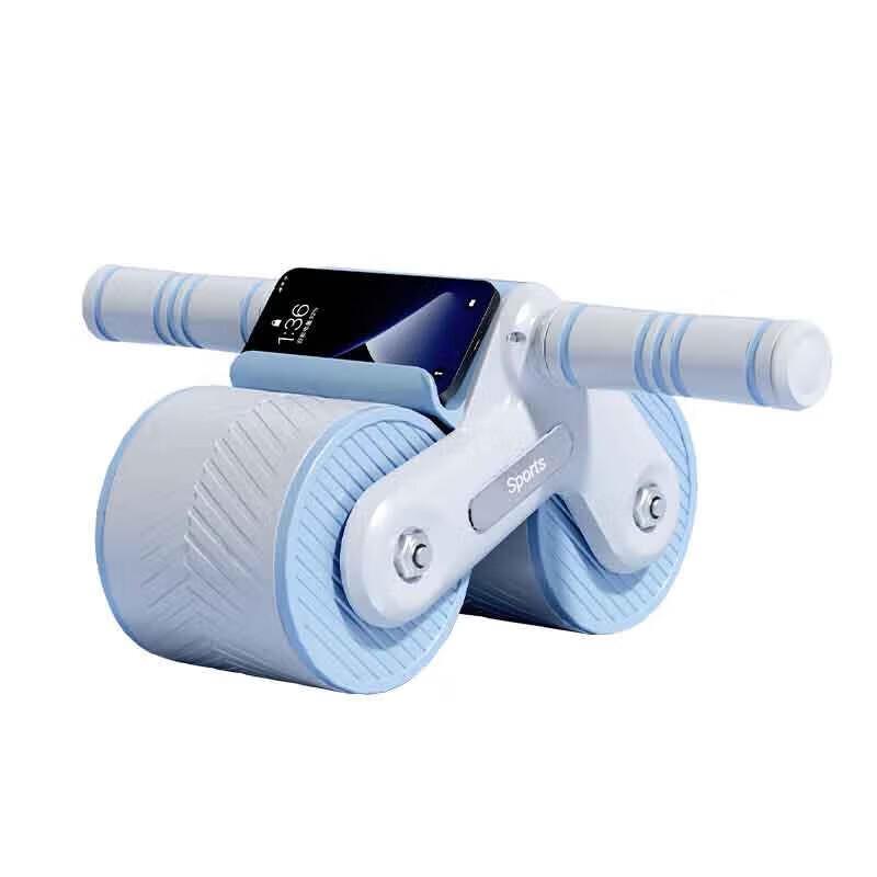 Automatic Rebound Double Wheel Abdominal Roller