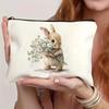 Easter, Rabbit Pattern, Carry on Luggage Bag, Zippered Storage Bag, Cosmetic Storage Bag, Makeup Bag