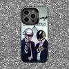 Daft Punk Phone Case For iPhone 16,15,14,13,12,11,Pro,XS,Max,Plus,Mini,SE Black Candy Matte Shockproof Cover