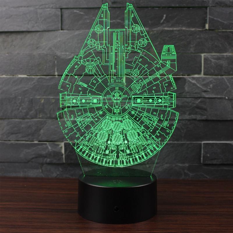 3d Illusion Star Wars Night Light Decor Lamp With Smart Touch The Perfect Home Decoration