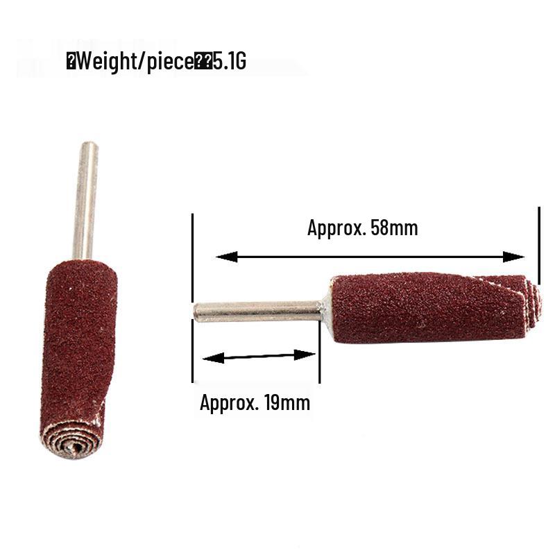 Cylindrical Sandpaper Grinding Head with Flap Wheel for Metal Polishing - Fits Electric Grinders