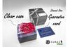 CURAS Preserved Rose Flowers with Natural Diamond and Glitter (Blue, White Box)