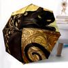 1pc Cat Gold Automatic Open/Close, Foldable Compact Umbrella with 8-Rib Shaft, Perfect Gift For Men And Women 105