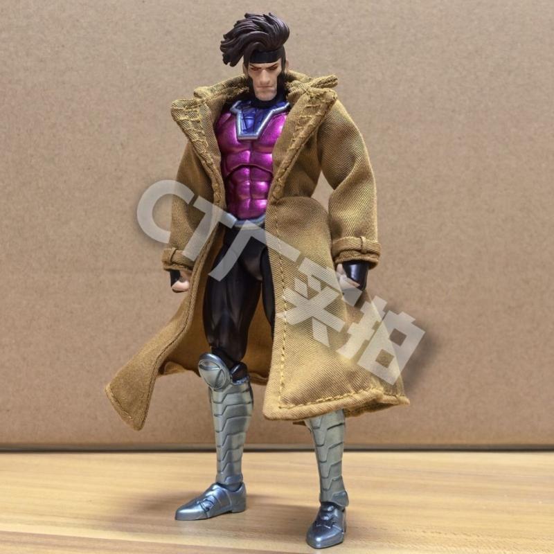 Marvel Comics Style Gambit Mafex131 Articulated Manga Action Figure Poseable Collectible Model Kit X-Men Fans Birthday Gift Toy