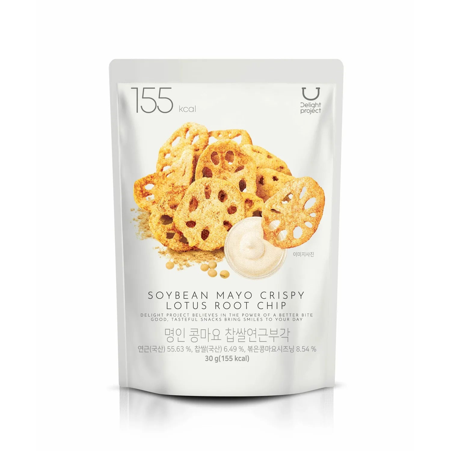 Delight project Soybean Mayo Crispy Lotus Root Chip 30g/4bag Lotus Root Chip 30g/4bag