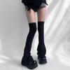 Lolita Jk Strap Up Leg Warmers for Women Y2K High Tube Socks Wide Leg Cover Stockings for Streetwear Party Cosplay Accessories