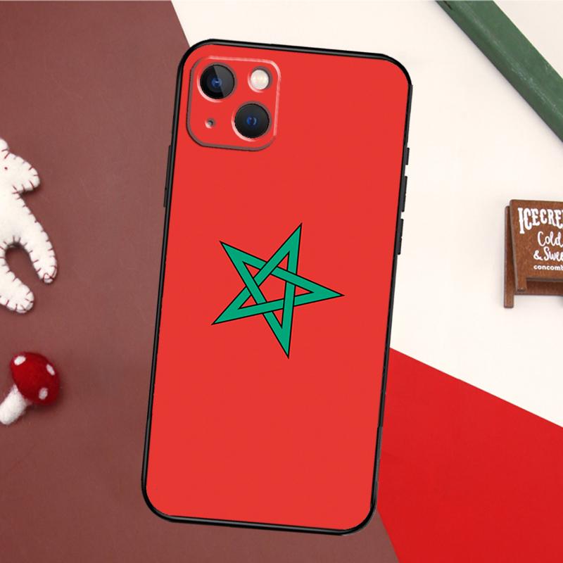 Morocco Flag Case For iPhone 17 Pro Max 16 15 14 13 11 12 Pro Max mini 15 16 Plus 16e 17 Air Back Cover