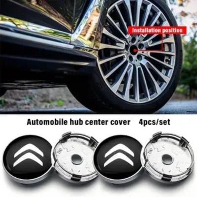 4pcs 60mm Car Wheel Center Hub Center Cap Rim Hub Dustproof Cover Emblemem For Citroen C1 C2 C3 C4 C5 C6 C5X E-C4 C-Crosser C4
