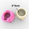 1/2Head-Planter Silicone Mold Face Flower Pot Concrete Mold Face Statue Planter Mold Face Flower Vase Epoxy Casting Mold