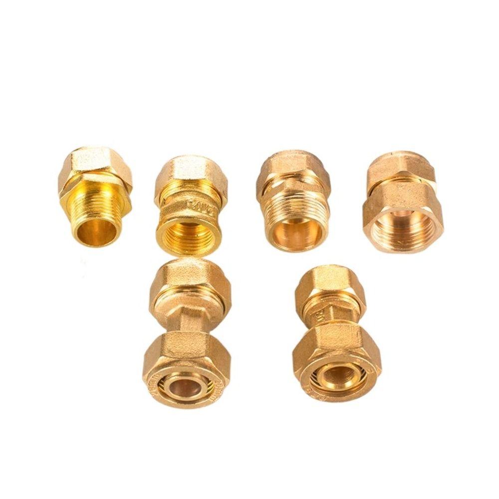 1216 Mosiężny kształtka rurowa Gwint zewnętrzny/wewnętrzny Złącza rurowe Nowe miedziane złącze Ogrzewanie podłogowe