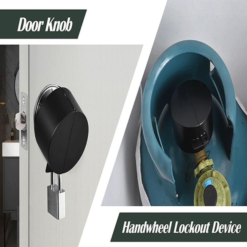 Door Handle Lock Door Knob Lock Out Device Disable The Doorknob/Faucet/Valves Door Knob Child Proof Cover Case Durable