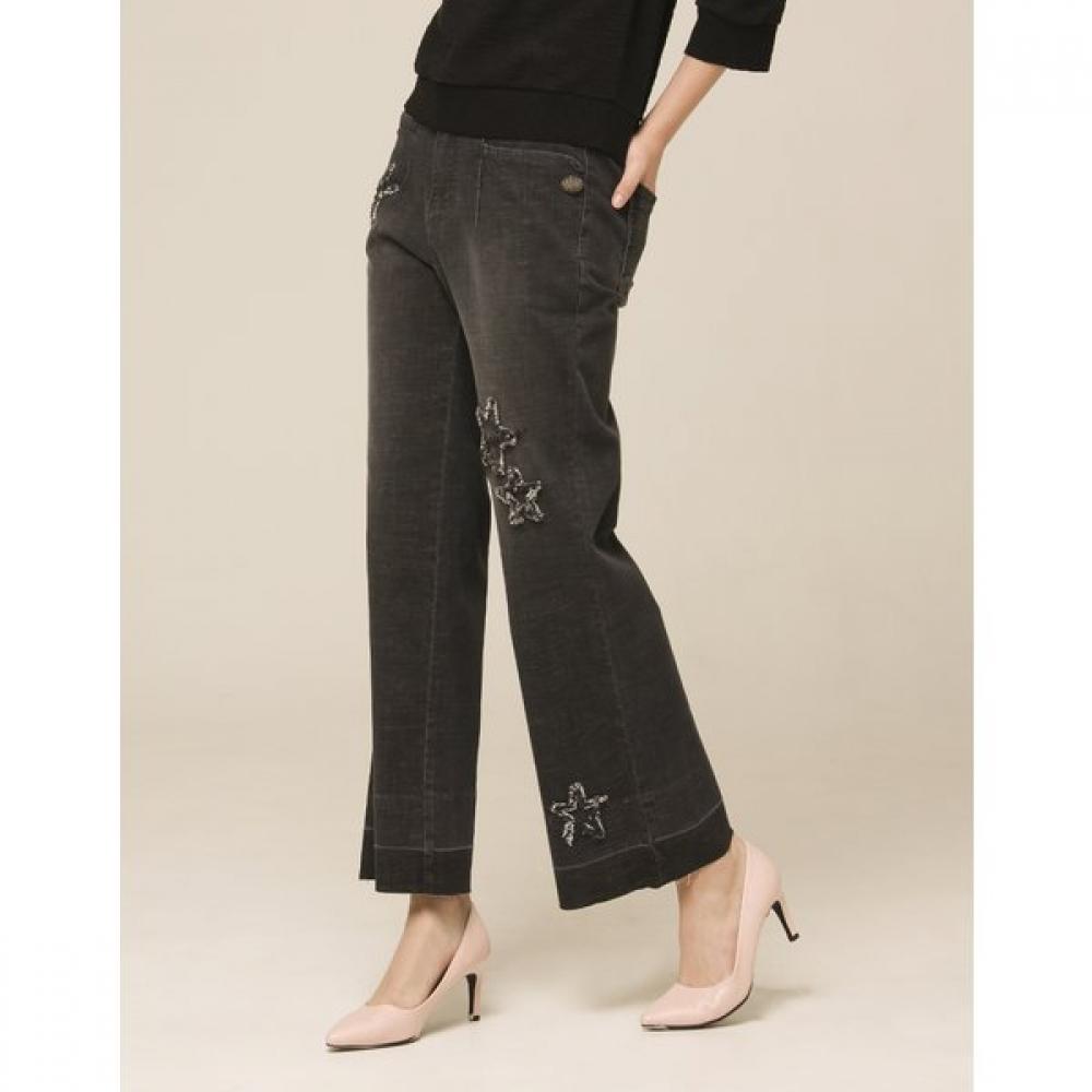 Son Jung Wan Multi Star Embroidered Denim Pants Zjl6161021