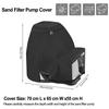 Waterproof Sand Filter Pump Cover For Intex Clear Sand Filter Pump,black 420D Oxford Fabric 70*65*55cm Protective Covers