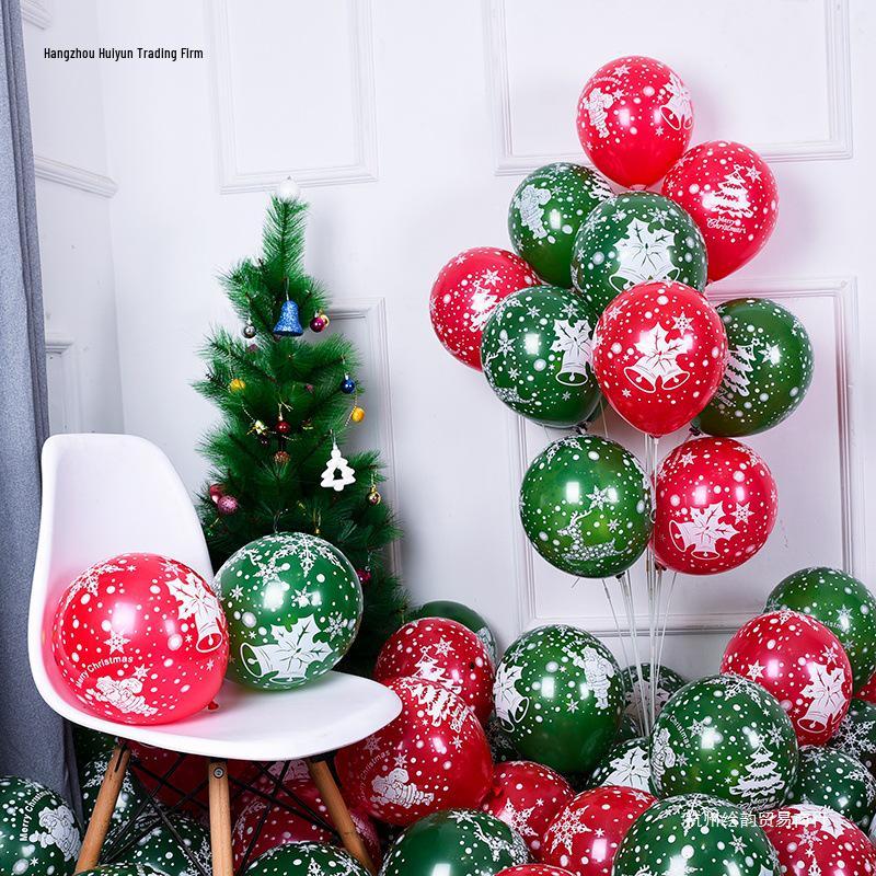 Thickened Christmas Snowman & Reindeer Balloon Set for Kindergarten Party Decorations