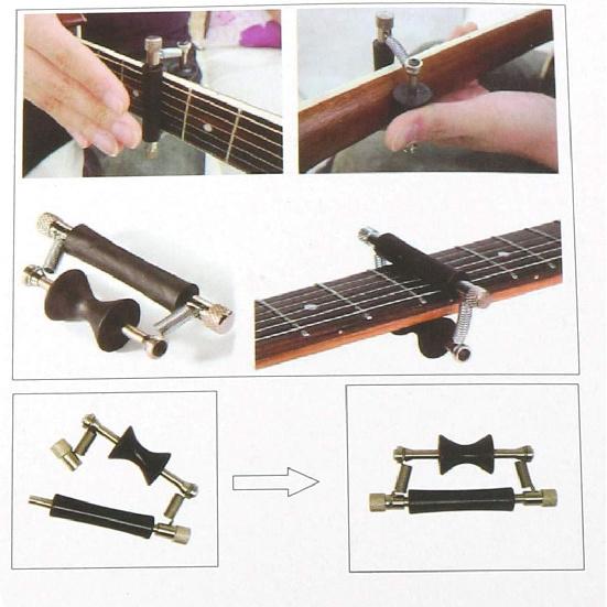 Rolling Capo - Sliding Capo for Tuning Tone of Electric Guitar, Acoustic Guitar, Ukulele, Mandolin, Banjo