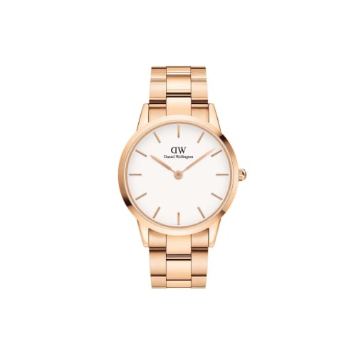 [Official Shop/2-Year Warranty/Authentic Import] Daniel Wellington DW Men's Iconic Link 40mm Watch, Stylish and Popular for Business, Available In Ros