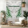 Ethnic Tribal Patterns Custom Your Name Wall Decor Tapestry Art For Pet Memorial Birthdaywedding Party Backdrop Family Gift
