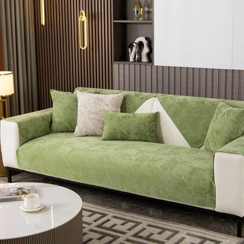 Luxury Universal Sectional Sofa Cover Sofa Jacquard Chenille Sofa Towel Non-slip Couch Cover Furniture Protector Cover