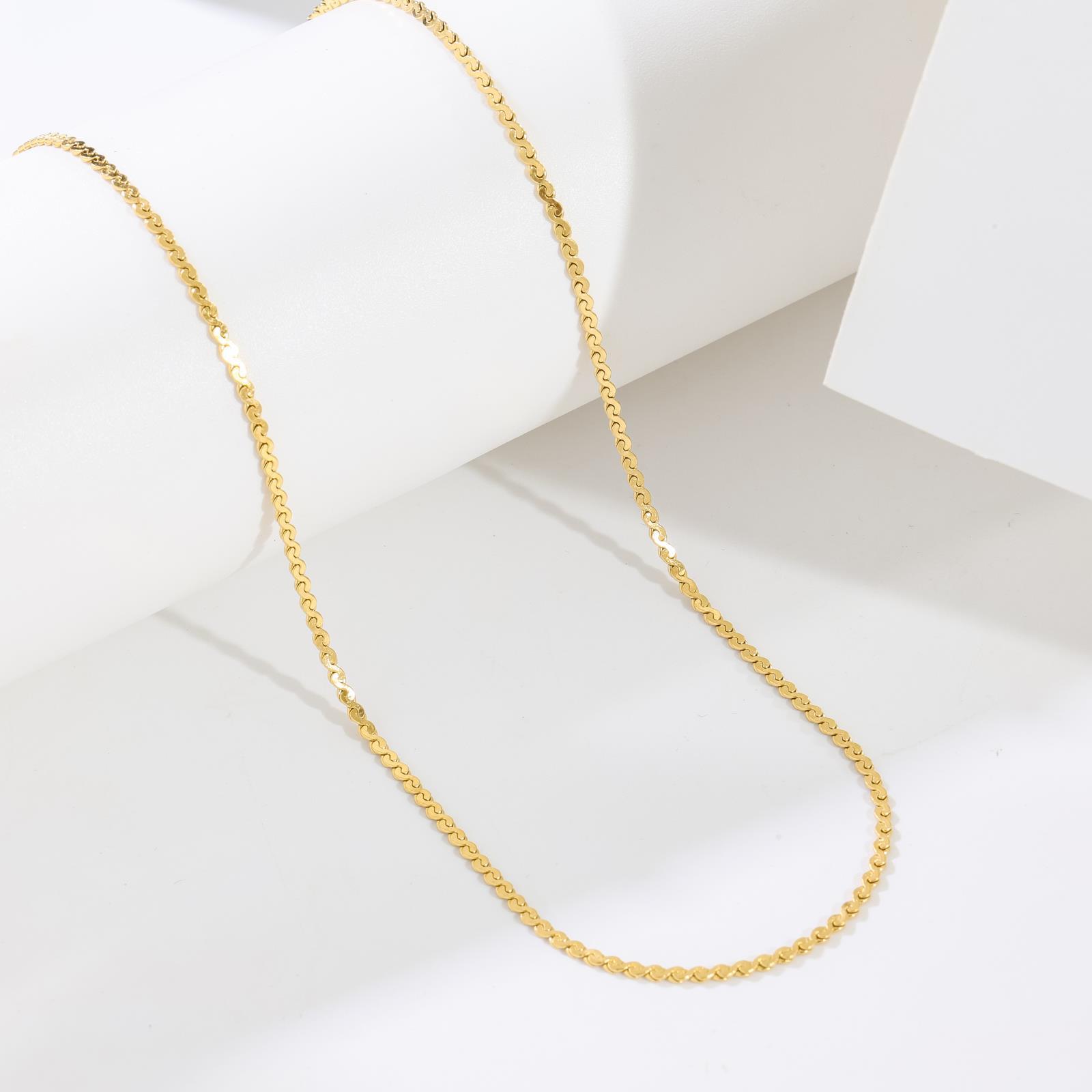 Минималистичный Стиль Позолоченная Титановая Сталь Ожерелье-Стек Набор Универсальных Ожерелий Женский Подарок