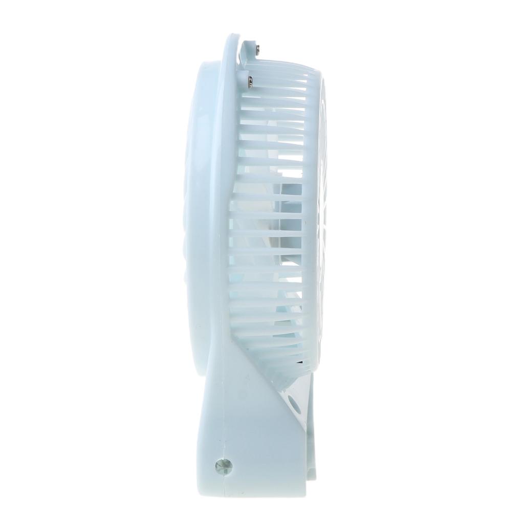 USB Battery Dual Purpose Mini Table Fan with Light Rechargeable Battery Powered Mini Desk Fan With Strong Wind