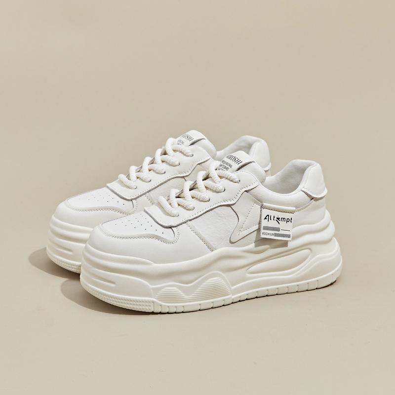 

Белые туфли с толстой подошвой Повседневная обувь Бордовые туфли 40 белый