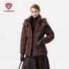 Women's Short Detachable Hood Down Jacket