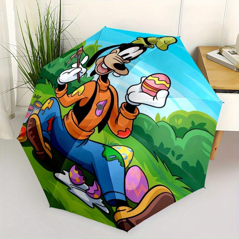 

Goofy Easter Egg Painting Automatic Opening and Closing Umbrella - Suitable for Various Occasions, Outdoor Activities, Lightweight and Durab
