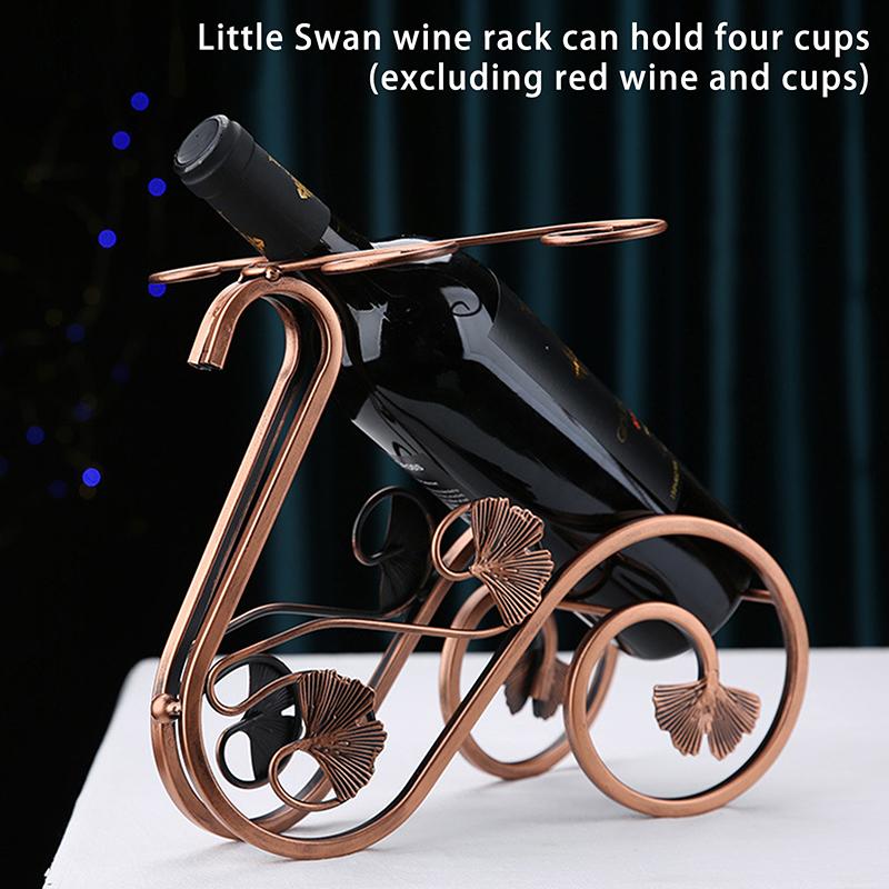 Suport de vin metalic creativ, suport de depozitare pentru sticle de vin vintage și suport pentru pahare, suport de afișare pentru bar, decorare acasă, suport de afișare