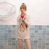 UNIFREE Sweet Pony Print Casual T-Shirt
